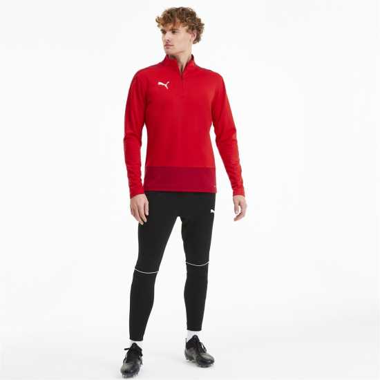 Puma Полар Мъже Teamgoal 23 Training Quarter Zip Top Fleece Mens Пум. Червен/Ки. Мъжки полар