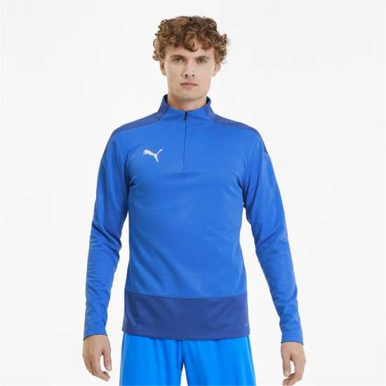 Puma Полар Мъже Teamgoal 23 Training Quarter Zip Top Fleece Mens Синьо/Синьо Мъжки полар