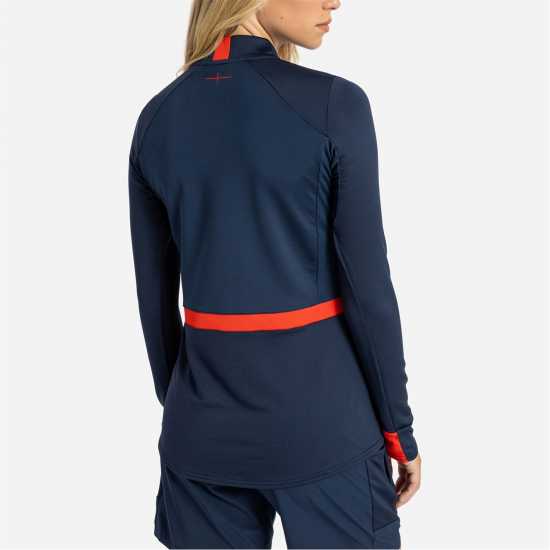 Umbro England Rugby Ladies Midlayer Top Нави/Блу/Скрълт Дамски полар