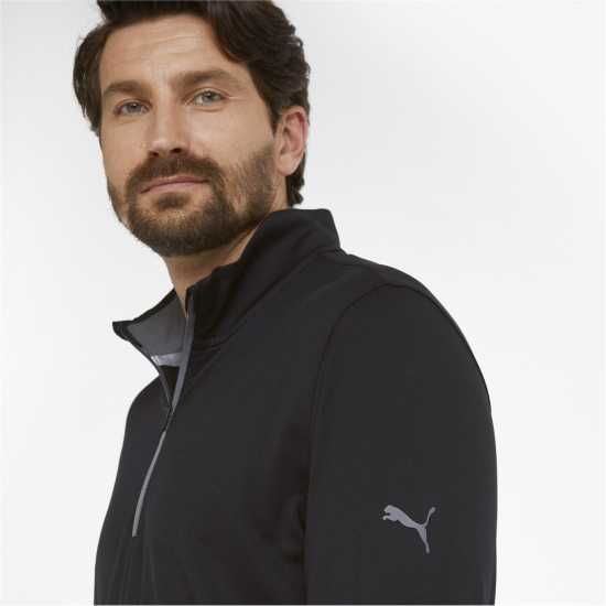 Puma Мъжки Полар С Цип Gamer Quarter Zip Fleece Mens Черно Мъжки полар