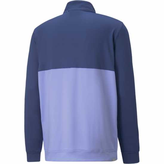 Puma Мъжки Полар С Цип Gamer Colorblock Quarter Zip Fleece Mens Синьо/Лилаво Мъжки полар