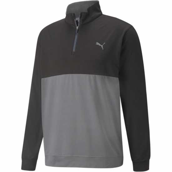 Puma Мъжки Полар С Цип Gamer Colorblock Quarter Zip Fleece Mens Черно-Тихо Sh Мъжки полар