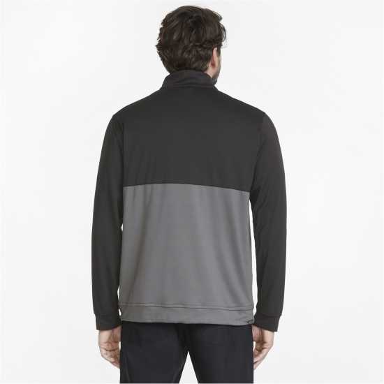 Puma Мъжки Полар С Цип Gamer Colorblock Quarter Zip Fleece Mens Черно-Тихо Sh Мъжки полар