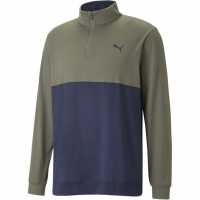 Puma Мъжки Полар С Цип Gamer Colorblock Quarter Zip Fleece Mens Шафран Мъжки полар