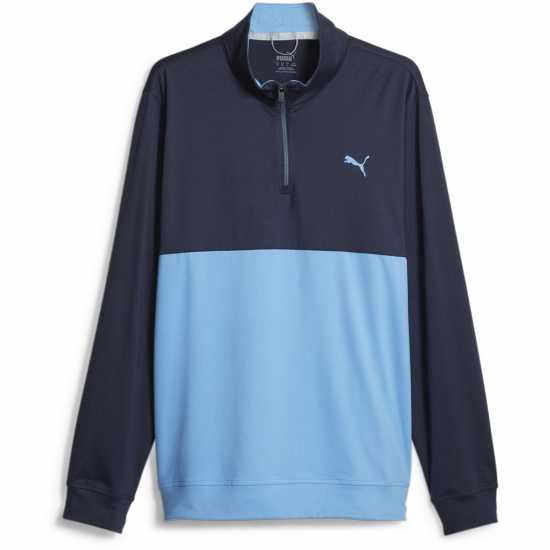 Puma Мъжки Полар С Цип Gamer Colorblock Quarter Zip Fleece Mens Морско синьо/синьо Мъжки полар