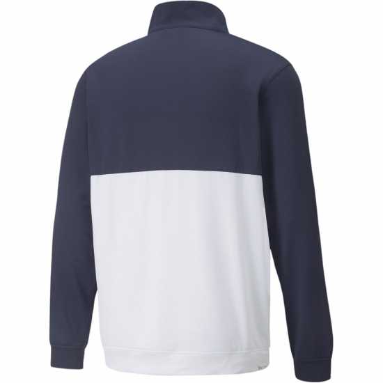 Puma Мъжки Полар С Цип Gamer Colorblock Quarter Zip Fleece Mens Морско синьо/Бяло Мъжки полар