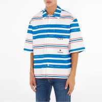 Tommy Jeans Tjcu Stripe Bowling Shirt  