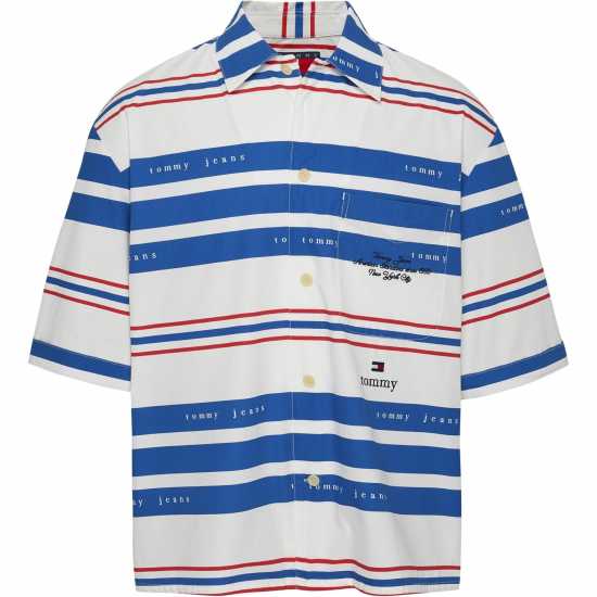 Tommy Jeans Tjcu Stripe Bowling Shirt  