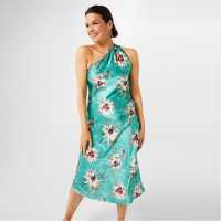 Biba Средна Рокля Satin One Shoulder Midi Dress  Dresses Under 60