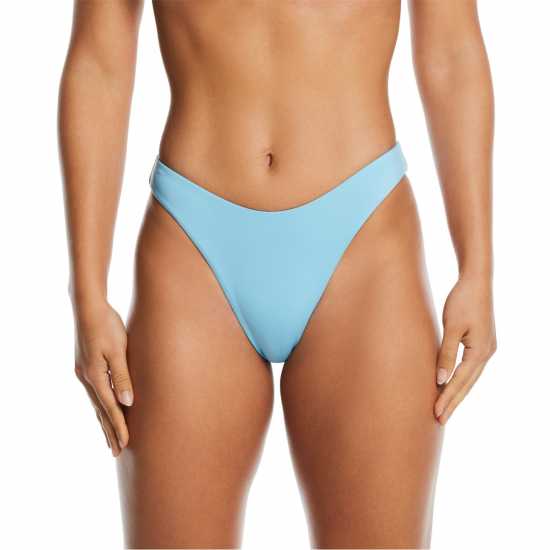 Nike Дамско Долнище На Бански Оформящо Талията Reversible High Waisted Bikini Bottoms Womens Аквариус Син 