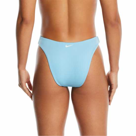 Nike Дамско Долнище На Бански Оформящо Талията Reversible High Waisted Bikini Bottoms Womens Аквариус Син 