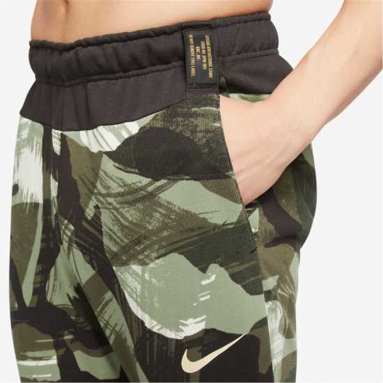 Nike Dri-FIT Men's Camo Tapered Fitness Pants Зелено/Черно Мъжки меки спортни долнища