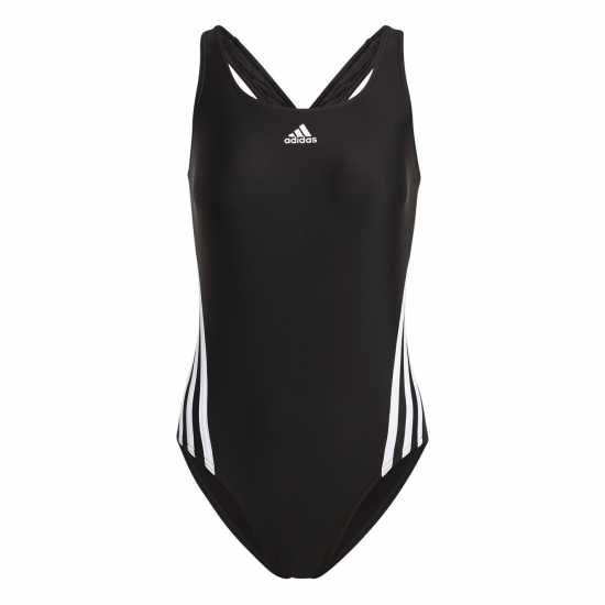 Adidas Дамски Бански Костюм 3 Stripe Swimsuit Ladies  