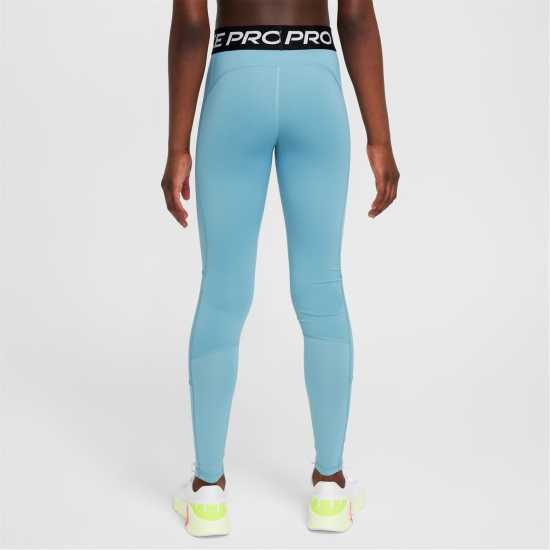 Nike Pro Girls Tights Деним Турк Дрехи за фитнес