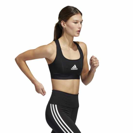 Adidas Bos Sports Bra Womens Черно/Бяло Спортни сутиени