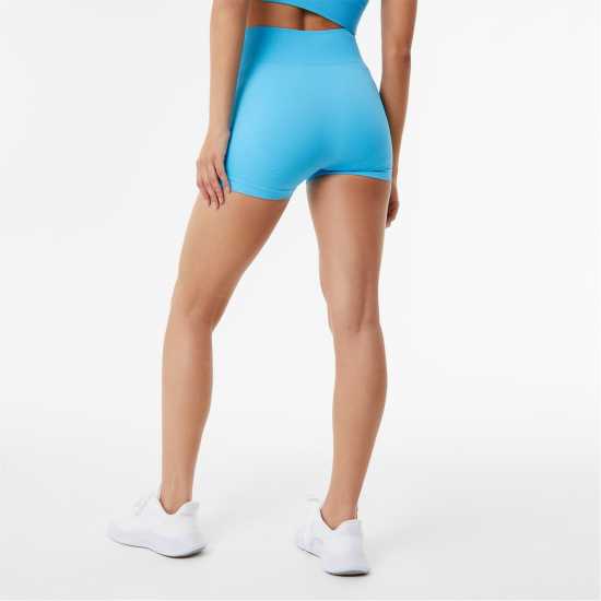 Usa Pro Seamless 3 Inch Shorts Aqua Дамски клинове за фитнес