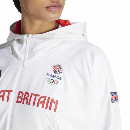 Adidas Дамско Яке Team Gb Podium Jacket Womens  Дамски суичъри и блузи с качулки