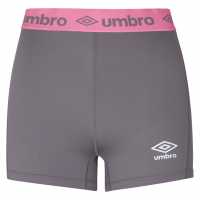 Umbro Shorts Ld99 Сиво/Розово Дамски клинове за фитнес