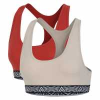 Umbro Bra Top 2P Ld99 Оранжев/Глина Спортни сутиени