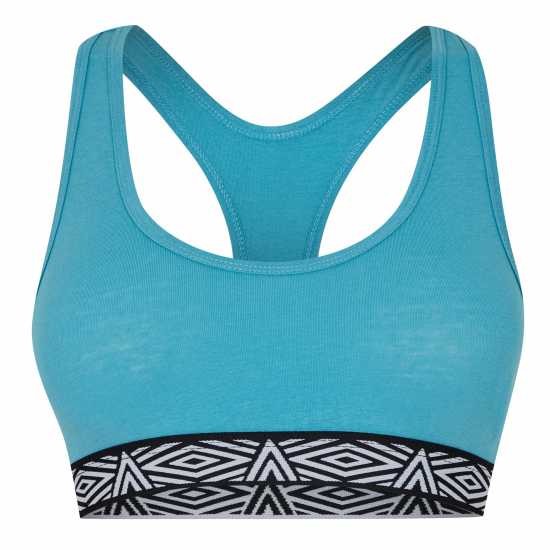 Umbro Bra Top 2P Ld99 Зелено/Търко Спортни сутиени