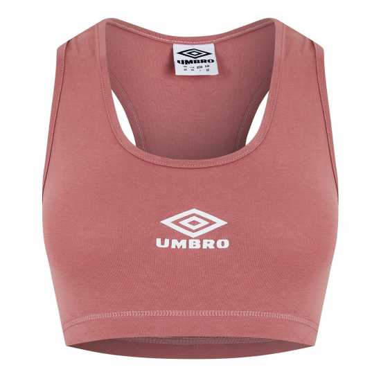 Umbro Dmnd Sbra Ls Ld99 Розетка / Бяло Спортни сутиени