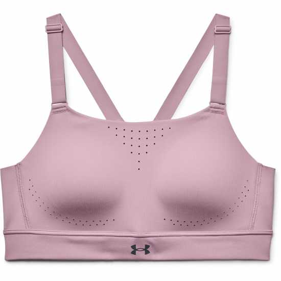 Under Armour Rush High Sports Bra Малиново розово Спортни сутиени