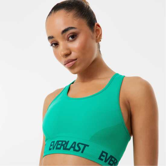 Everlast Seamless Logo Sports Bra Womens Холи зелено Спортни сутиени