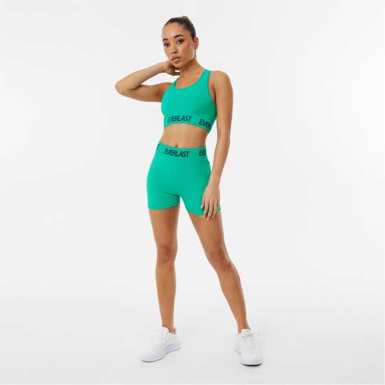 Everlast Seamless Logo Sports Bra Womens Холи зелено Спортни сутиени