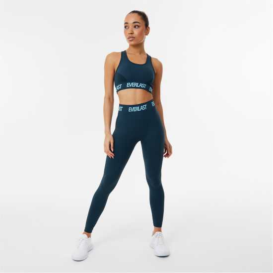 Everlast Seamless Logo Sports Bra Womens Полунощно синьо Спортни сутиени