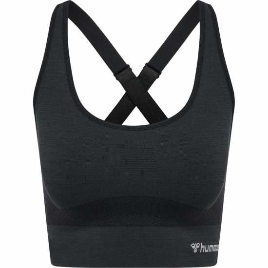 Hummel Seamless Sports Top Womens Черно Спортни сутиени