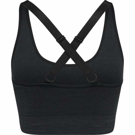 Hummel Seamless Sports Top Womens Черно Спортни сутиени