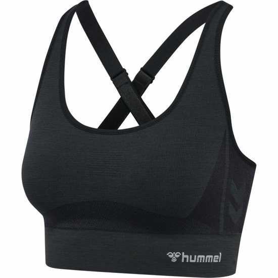 Hummel Seamless Sports Top Womens Черно Спортни сутиени