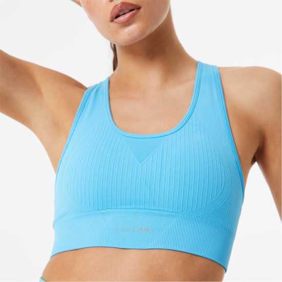 Usa Pro Crop Sports Bra Аква Спортни сутиени