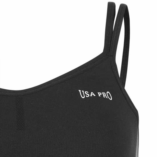 Usa Pro Crop Sports Bra Черно Спортни сутиени