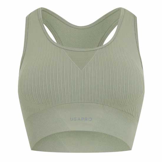 Usa Pro Crop Sports Bra Чай Спортни сутиени