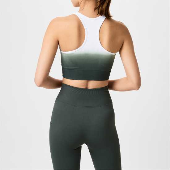 Usa Pro Ombre Sports Bra Хаки/Бял 