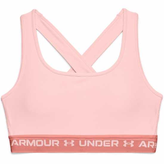 Under Armour Crossback Mid Sports Bra Pink Спортни сутиени