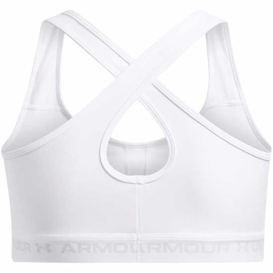 Under Armour Armour Medium Support Crossback Bra Womens Бяло Спортни сутиени