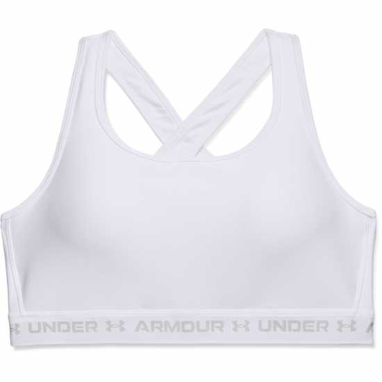 Under Armour Armour Medium Support Crossback Bra Womens Бяло Спортни сутиени