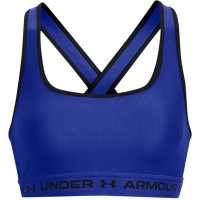Under Armour Armour Medium Support Crossback Bra Womens Team Royal Спортни сутиени