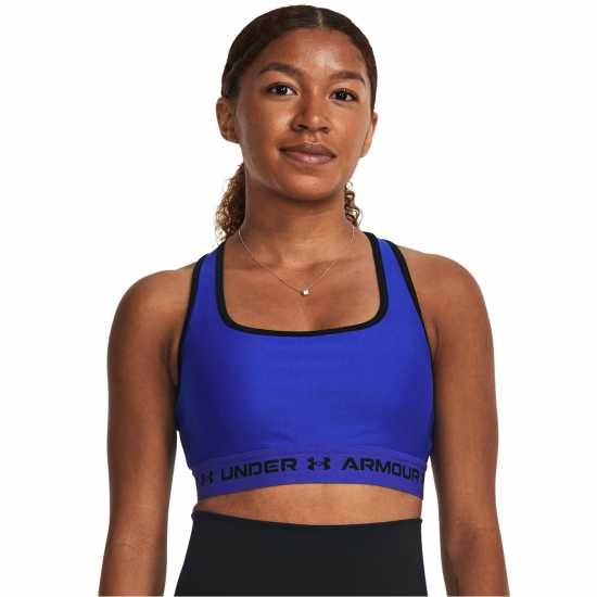 Under Armour Armour Medium Support Crossback Bra Womens Команда Роял Спортни сутиени