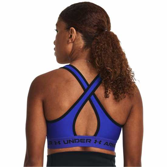 Under Armour Armour Medium Support Crossback Bra Womens Команда Роял Спортни сутиени