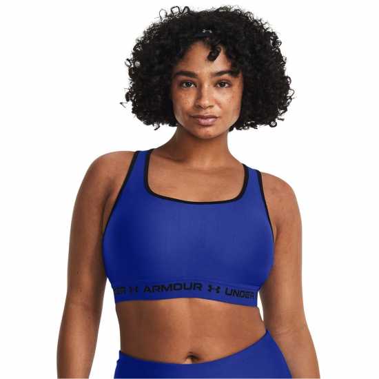 Under Armour Armour Medium Support Crossback Bra Womens Команда Роял Спортни сутиени