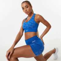 Everlast Seamless Camo Sports Bra Womens Blue Спортни сутиени