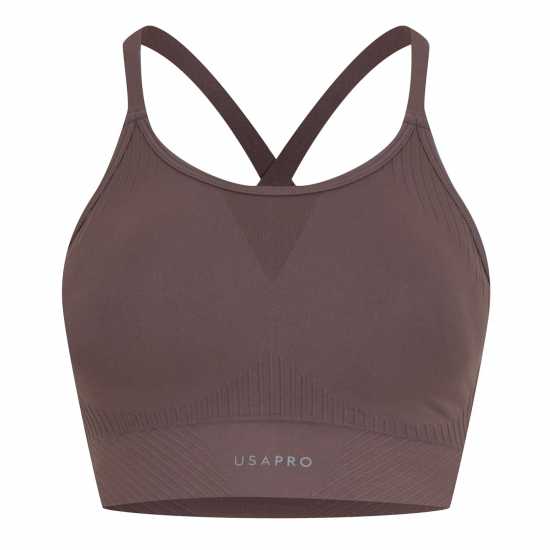 Usa Pro Adjustable Sports Bra Ледено мока Спортни сутиени