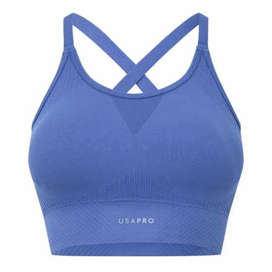 Usa Pro Adjustable Sports Bra Бижу Син 