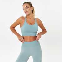 Usa Pro Seamless Adjustable Sports Bra Sage Спортни сутиени