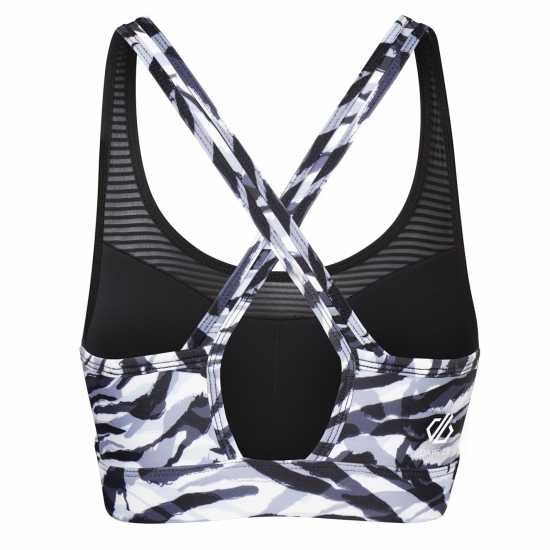 Dare2B Dare 2B 2B Mantra Sports Bra Low Impact Womens Черно/Бял Зебра Спортни сутиени