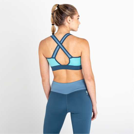 Dare2B Dare 2B 2B Mantra Sports Bra Low Impact Womens МдбркГрън/Син Спортни сутиени