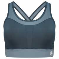 Dare2B Dare 2B 2B Mantra Sports Bra Low Impact Womens Оранжево-сиво/Синьо Спортни сутиени